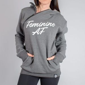 Women’s Medium Hoodie with slanted zip